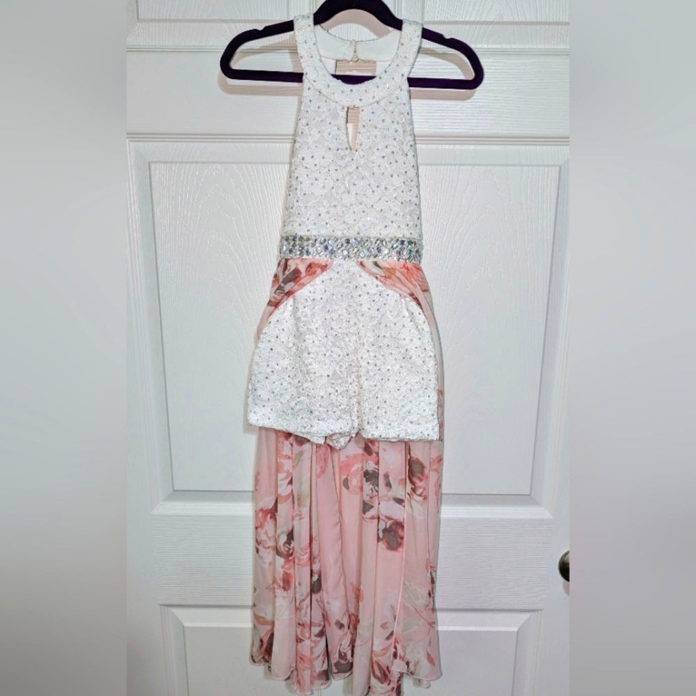 Speechless Girls Romper w/ Overskirt - Sz 7
